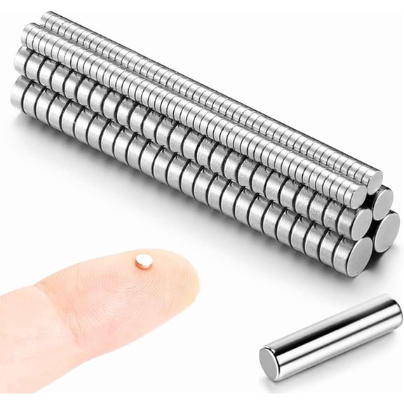 100 pieces of 31mm, 50 pieces of 42mm, 50 pieces of 52mm (actual size) - 200 mini magnet set - small thin magnets, suitable for mini models, small models, hobbies, crafts, 3D printing