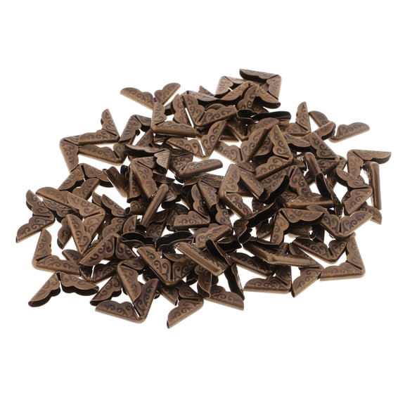 100 pieces photo album menu corner protectors bronze