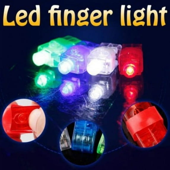 100/pk Premium Light up LED Party Finger Rings Lights for Kids (25pks)