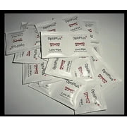 100 pre-moistened OptiPlus Lens Wipes Gentle Cleaning for Optical Surfaces