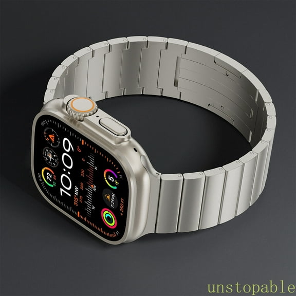 100% pure Titanium Metal iWatch Band for Apple Watch Ultra Series 11 10 (46mm) 9 8 7 (45mm) 6 5 4 SE 2 3 (44mm) 3 2 1 (42mm)