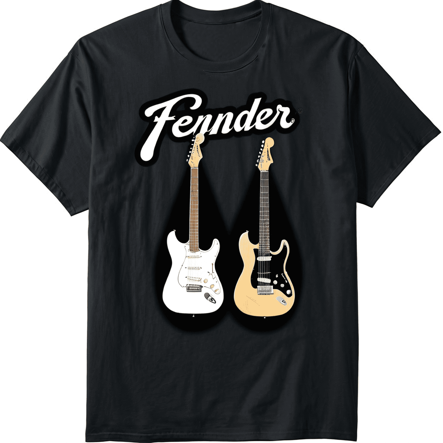 100% pure cotton Fender Vintage Guitar Lineup T-Shirt - Walmart.com