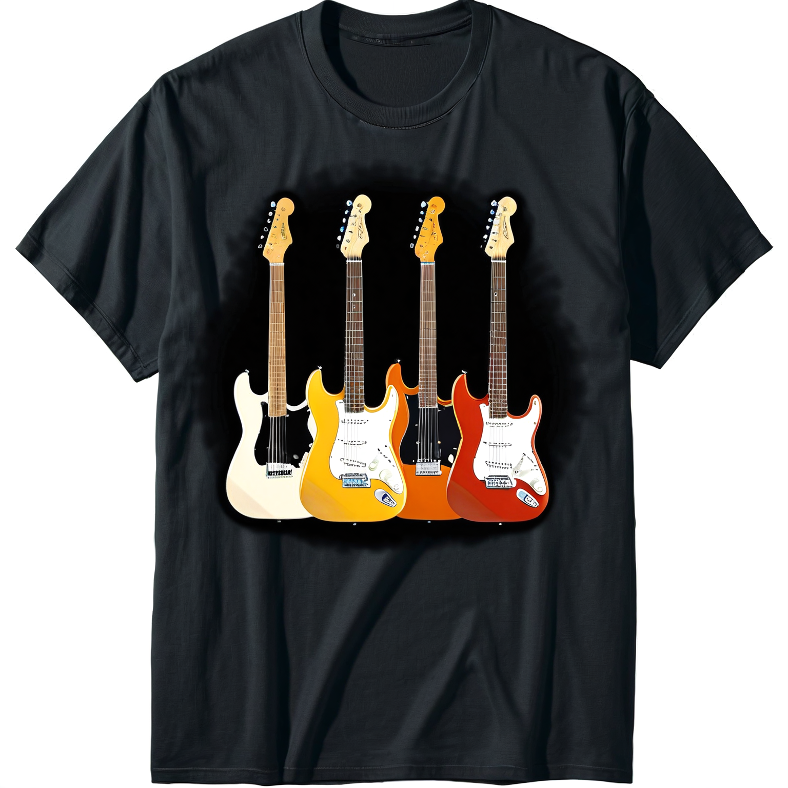 100% pure cotton Fender Vintage Guitar Lineup T-Shirt - Walmart.com