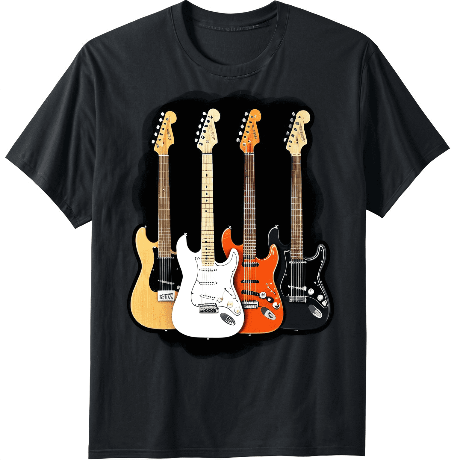 100% pure cotton Fender Vintage Guitar Lineup T-Shirt - Walmart.com