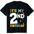 thumbnail image 1 of 100% pure cotton It's My 2nd Birthday Boy 2 Toddler Girl 2 Two Happy Birthday T-Shirt, 1 of 7