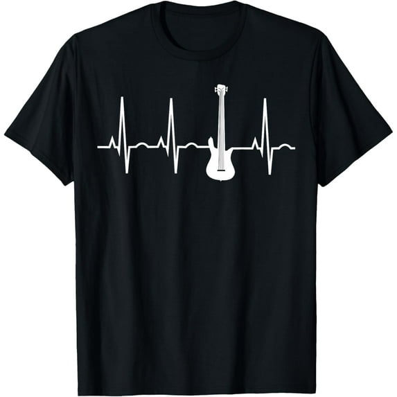 100% pure cotton for both men and womenBass Player Shirt - Bass Guitar Player Heartbeat T-Shirt T-Shirt