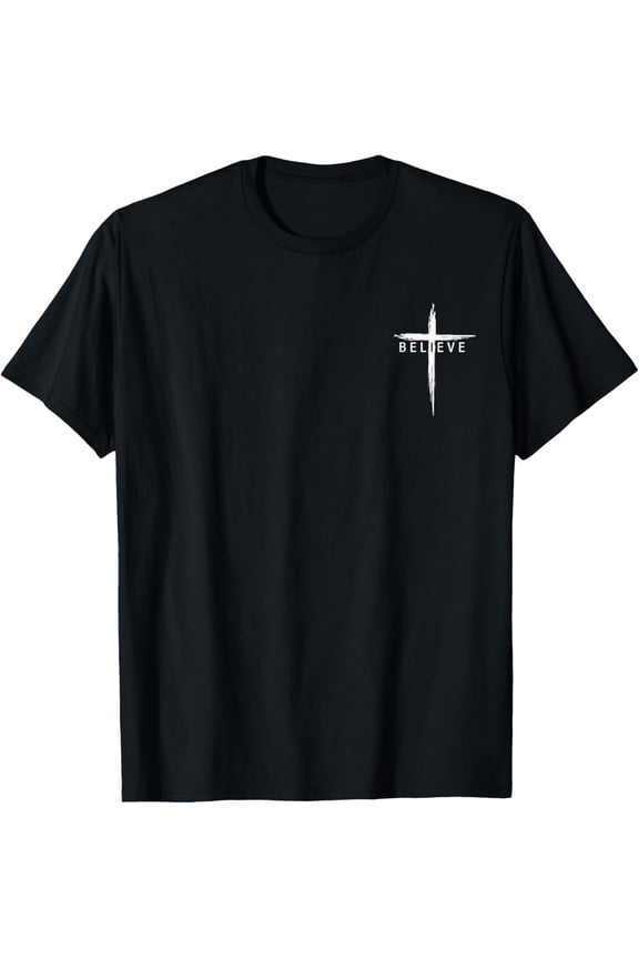 100% pure cotton for both men and womenBelieve Christian Cross Jesus Christ Christians Men Women T-Shirt