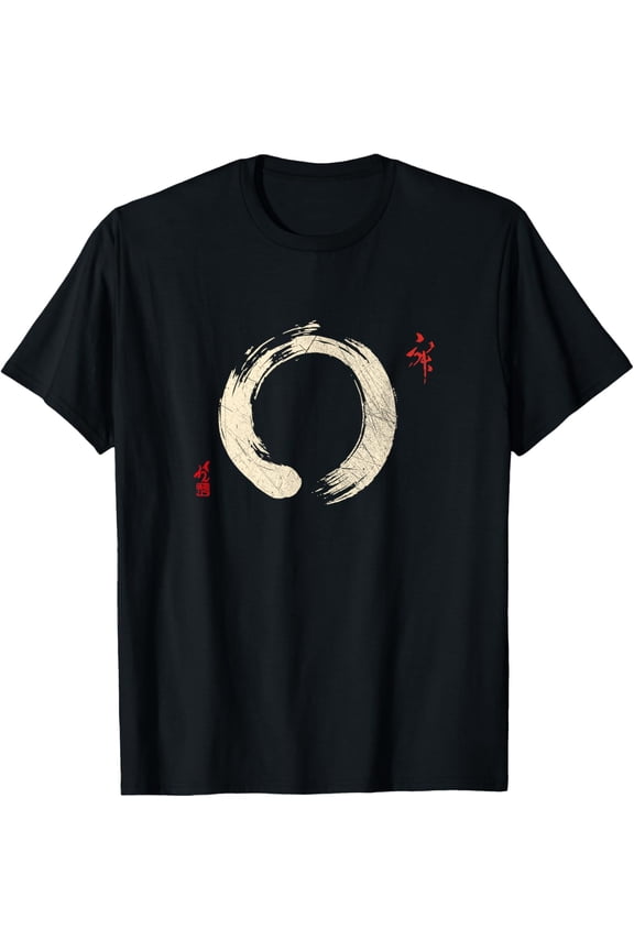 100% pure cotton for both men and womenBuddhism Meditation Yoga Bonsai Zen Enso Circle Goa Karma Om T-Shirt