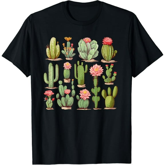 100% pure cotton for both men and womenCactus Lover Gardener Serape Cactus for Men Women T-Shirt