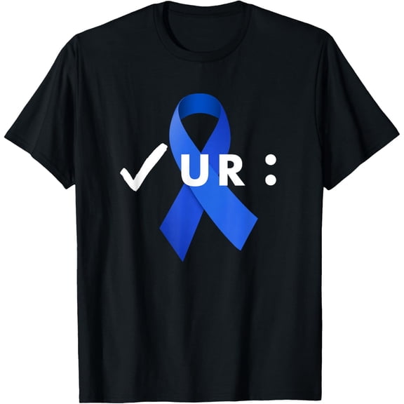 100% pure cotton for both men and womenCheck Your Colon, Colonoscopies. Colon Cancer Awareness T-Shirt