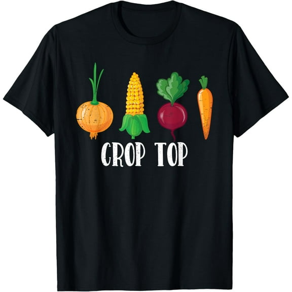 100% pure cotton for both men and womenCrop Top Funny Farming Root Vegetable Gardening Farmer T-Shirt