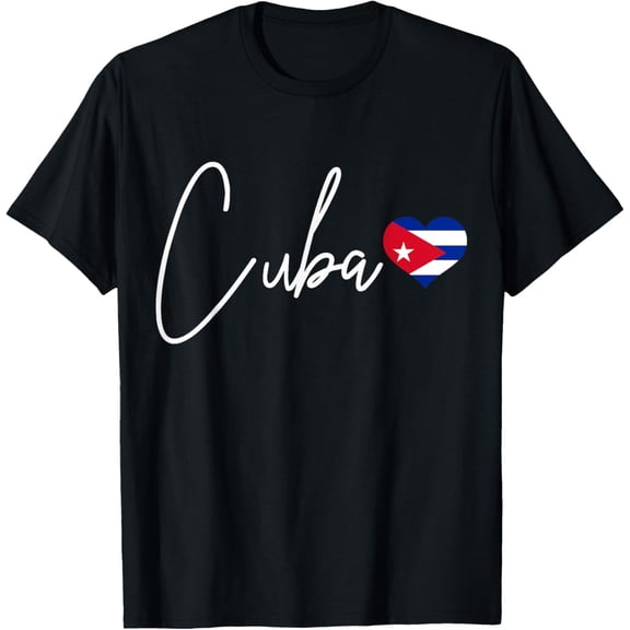 100% pure cotton for both men and womenCuba Heart Pride Cuban Flag T-Shirt