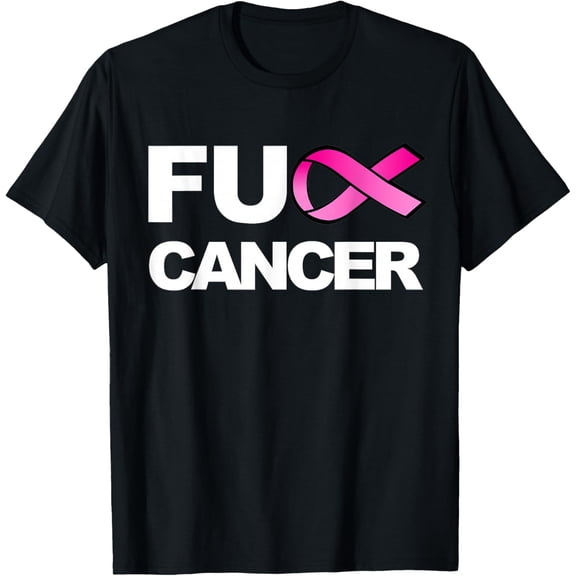 100% pure cotton for both men and womenFuck Cancer Tshirt for Breast Cancer Awareness T-Shirt T-Shirt