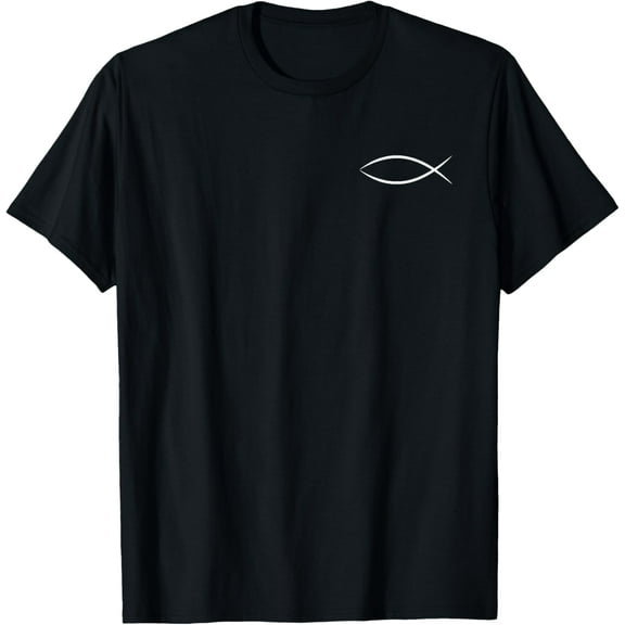 100% pure cotton for both men and womenICHTHYS ICHTHUS JESUS FISH CHRISTIAN SYMBOL T-Shirt