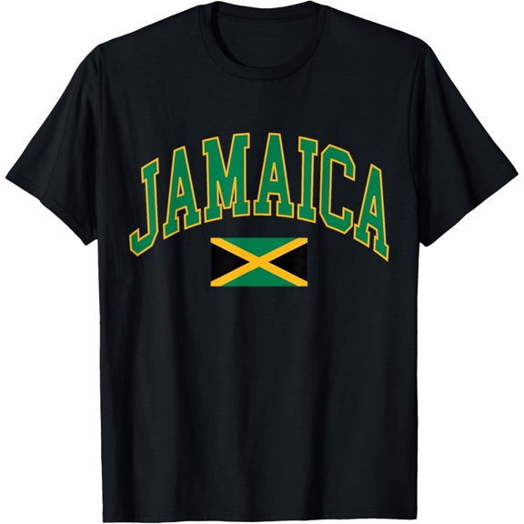 100% pure cotton for both men and womenJamaica Flag T-Shirt