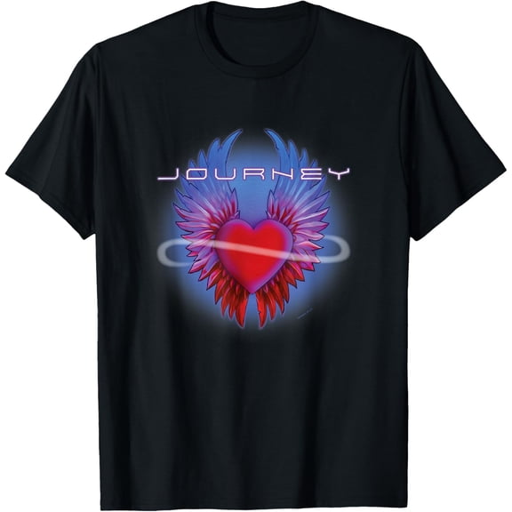 100% pure cotton for both men and womenJourney Band Infinity Winged Heart Music T-Shirt