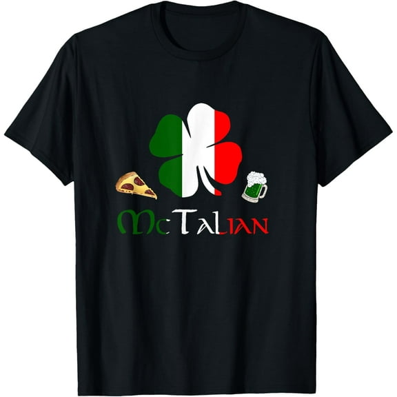 100% pure cotton for both men and womenMcTalian funny Italian Irish St. Patty's Day T-Shirt