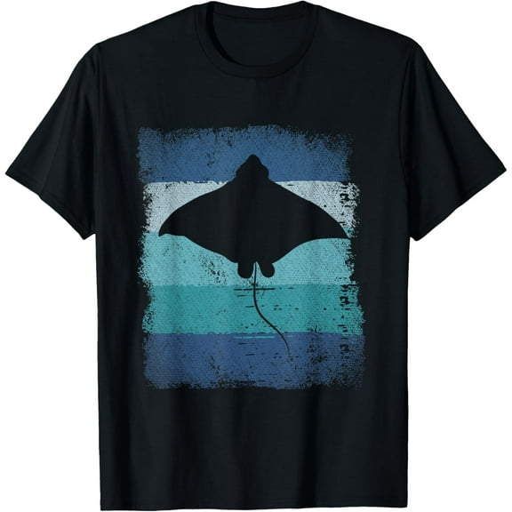 100% pure cotton for both men and womenOcean Animal Scuba Diving Stingray Retro Manta Ray T-Shirt