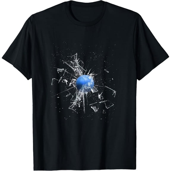 100% pure cotton for both men and womenRacquetball ball breaking the glass - T-Shirt T-Shirt