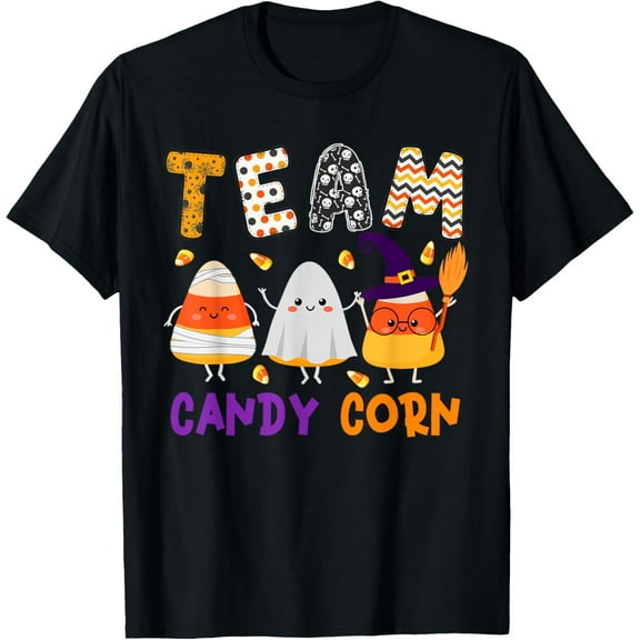 100% pure cotton for both men and womenTeam Candy Corn Halloween Candy Corns As Witch Boo Mummy T-Shirt