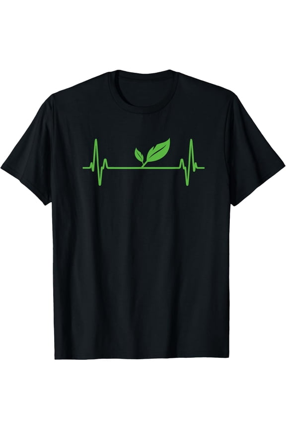 100% pure cotton for both men and womenVegan or Vegetarian Plant Heartbeat Vegetable Powered Veggie T-Shirt