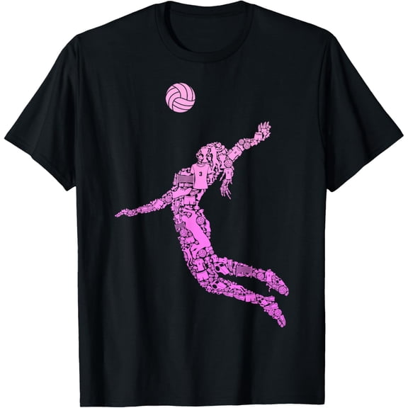 100% pure cotton for both men and womenVolleyball Teen Girl Women Youth Players T-Shirt
