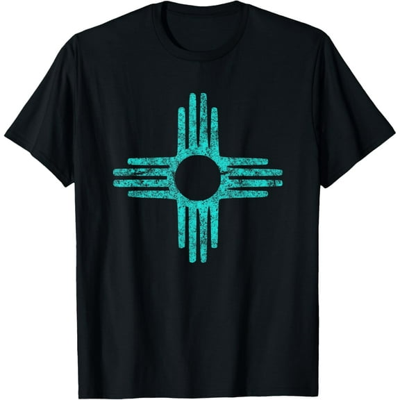 100% pure cotton for both men and womenZia Shirt For Men Women New Mexico Gift Turquoise Zia Symbol T-Shirt