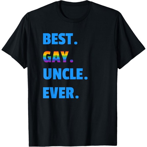 100% pure cotton short-sleeved for men and womenBest Gay Uncle Ever T-shirt Best Gay Uncle LGBT Gift T-Shirt