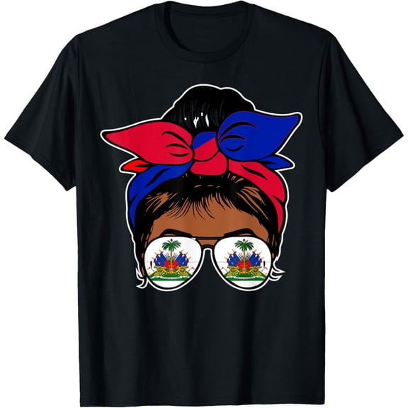 100% pure cotton short-sleeved for men and womenHaitian Queen Haiti Independence flag 1804 womenT-Shirt
