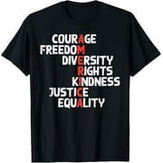 FAHUANGGE 100% pure cotton short-sleeved for men and womenProtest America Courage Freedom Rights Resist Men Women Kids T-Shirt