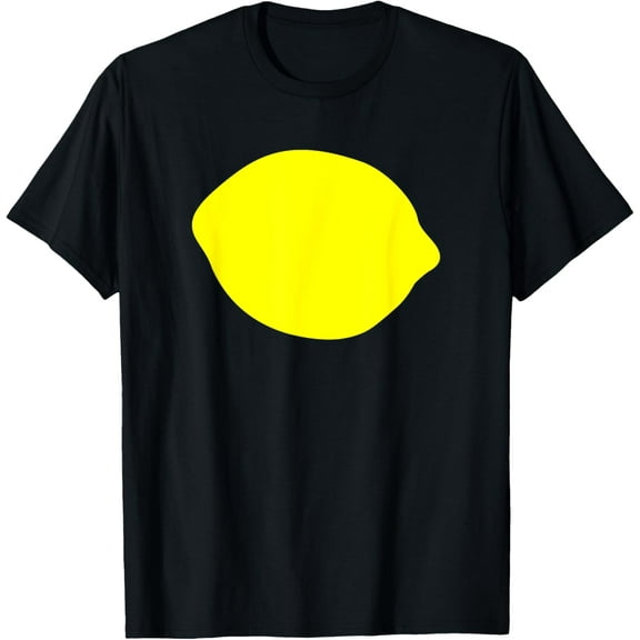 100% pure cotton short-sleeved for men and womenYellow lemon T-ShirtLemon store