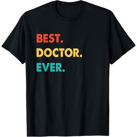 100% pure cotton short-sleeved men and womenDoctor Profession Retro Best Doctor Ever T-Shirt