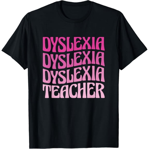 100% pure cotton short-sleeved men and womenDyslexia Teacher Dyslexia Awareness T-Shirt