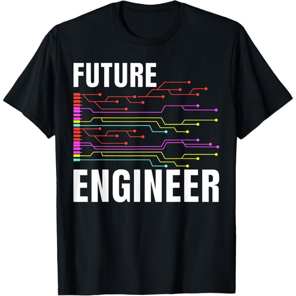 100% pure cotton short-sleeved men and womenElectrical Engineering Circuit Kids Future Engineer T-Shirt