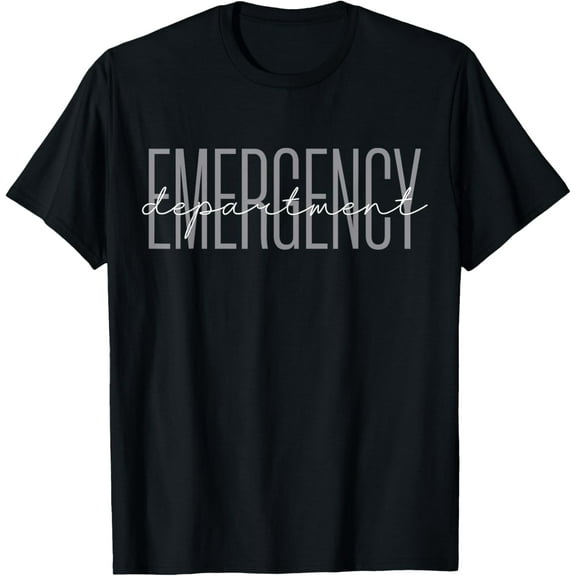 100% pure cotton short-sleeved men and womenEmergency Department Emergency Room Healthcare Nursing T-Shirt