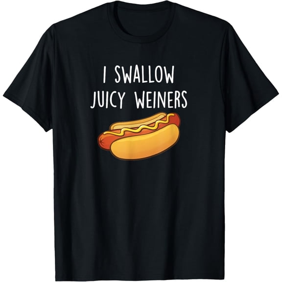 100% pure cotton short-sleeved men and womenFunny Adult Humor Hot Dog T-Shirt