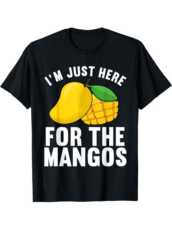 100% pure cotton short-sleeved men and womenFunny Mango Design For Men Women Kids Mango Fruit Lovers T-Shirt