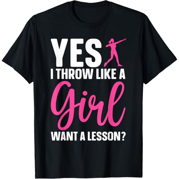 100% pure cotton short-sleeved men and womenFunny Shot Put Art For Girls Women Track And Field Shot Put T-Shirt