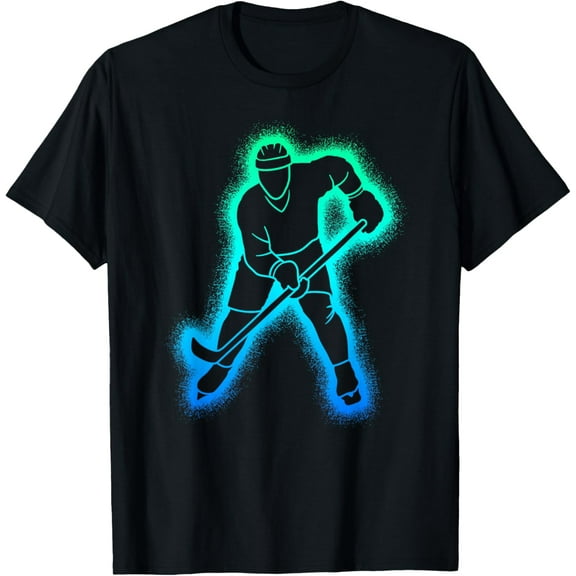 100% pure cotton short-sleeved men and womenHockey Player Kids Men Boys Ice Hockey T-Shirt