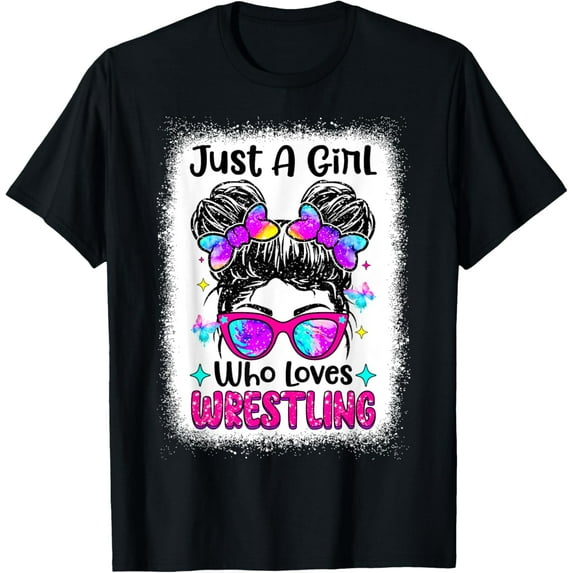 100% pure cotton short-sleeved men and womenJust A Girl Who Loves Wrestling - Wrestler Girl & Women T-Shirt
