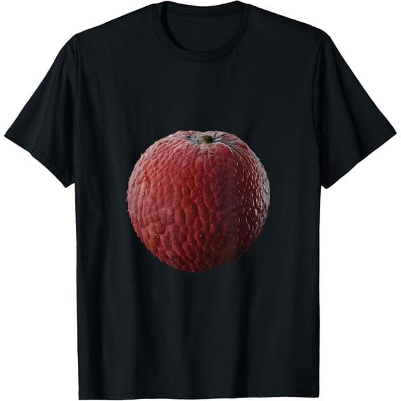 100% pure cotton short-sleeved men and womenLychee Realistic T-ShirtLychee Cute Lychee Fruit Design
