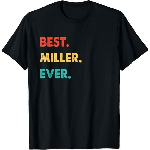 100% pure cotton short-sleeved men and womenMiller Profession Retro Best Miller Ever T-Shirt