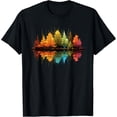 thumbnail image 1 of 100% pure cotton short-sleeved men and womenNature Reflection Forest Trees Outdoor Wildlife T-Shirt, 1 of 6