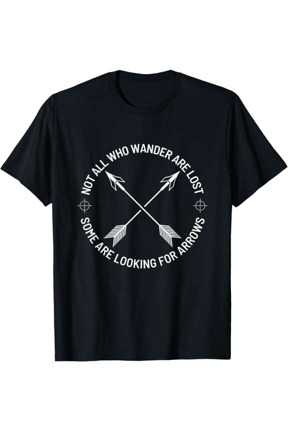 100% pure cotton short-sleeved men and womenNot All Who Wander Are Lost Some Are Looking For Arrows T-Shirt