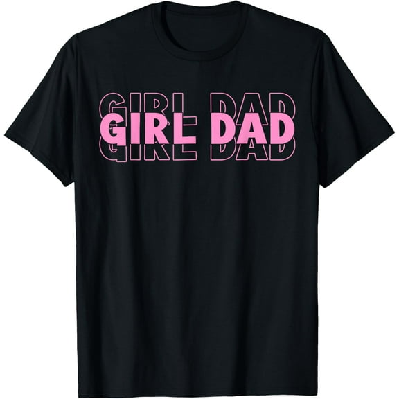 100% pure cotton short-sleeved men and womenPink Dad T-ShirtDad Est 2025 Dad Loading New Dad Of Girls Retro