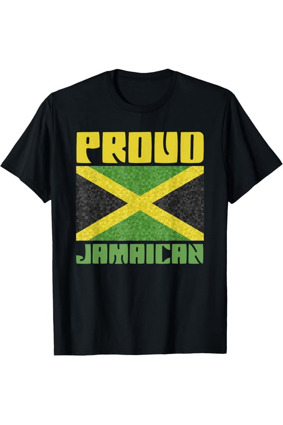 100% pure cotton short-sleeved men and womenProud Jamaican Design Cultural Heritage Ancestry T-Shirt