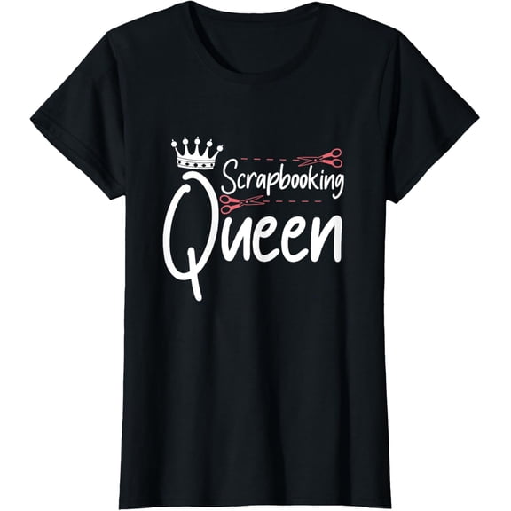 100% pure cotton short-sleeved men and womenScrapbooking Queen Scrapbook Scrapbooker Crops Sticker Swaps T-Shirt