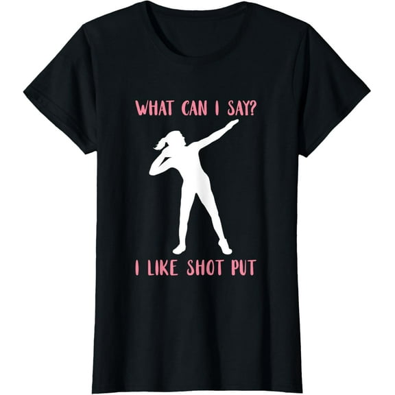 100% pure cotton short-sleeved men and womenShot Put What Can I Say Shot Put Thrower Track And Field T-Shirt