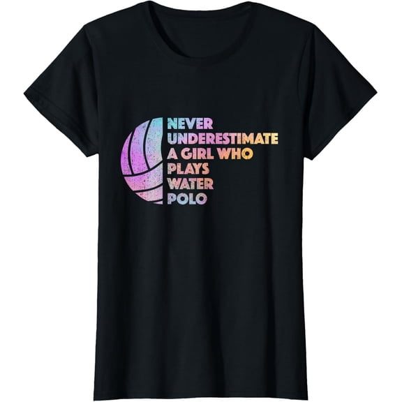 100% pure cotton short-sleeved men and womenWater Polo Girl Athlete - H2O Water Polo T-Shirt