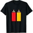 thumbnail image 1 of 100% pure cotton short-sleeved shirts for both men and womenFood day hot sauce, ketchup, and mustard for men and women T-Shirt, 1 of 5